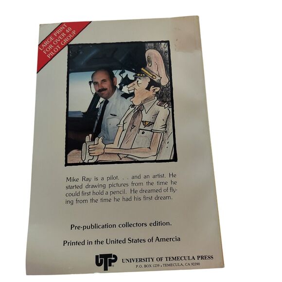 SIGNED Then & Now Cartoons About Airline Pilots by Mike Ray Book 1985 - Picture 5 of 5